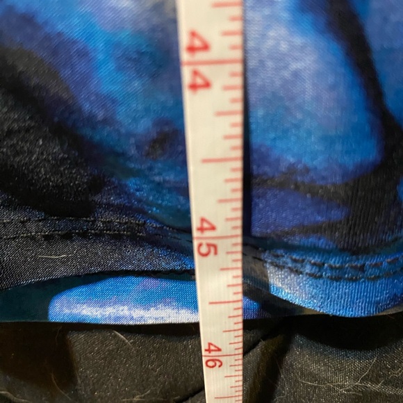 Blue and Black Sleeveless Maxi Dress - Picture 3 of 4